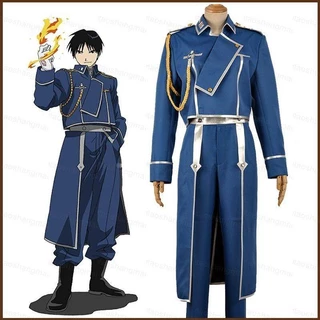 YT1 Anime Alquimista De Metal Completo Roy Mustang Coplay Conjunto De Trajes De Manga Comprida Uniformes De Halloween TY1