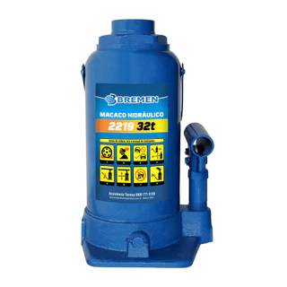 Macaco Hidráulico 32 Toneladas Garrafa Altura Máxima de 435mm Original  - Bremen em Oferta na Shopee