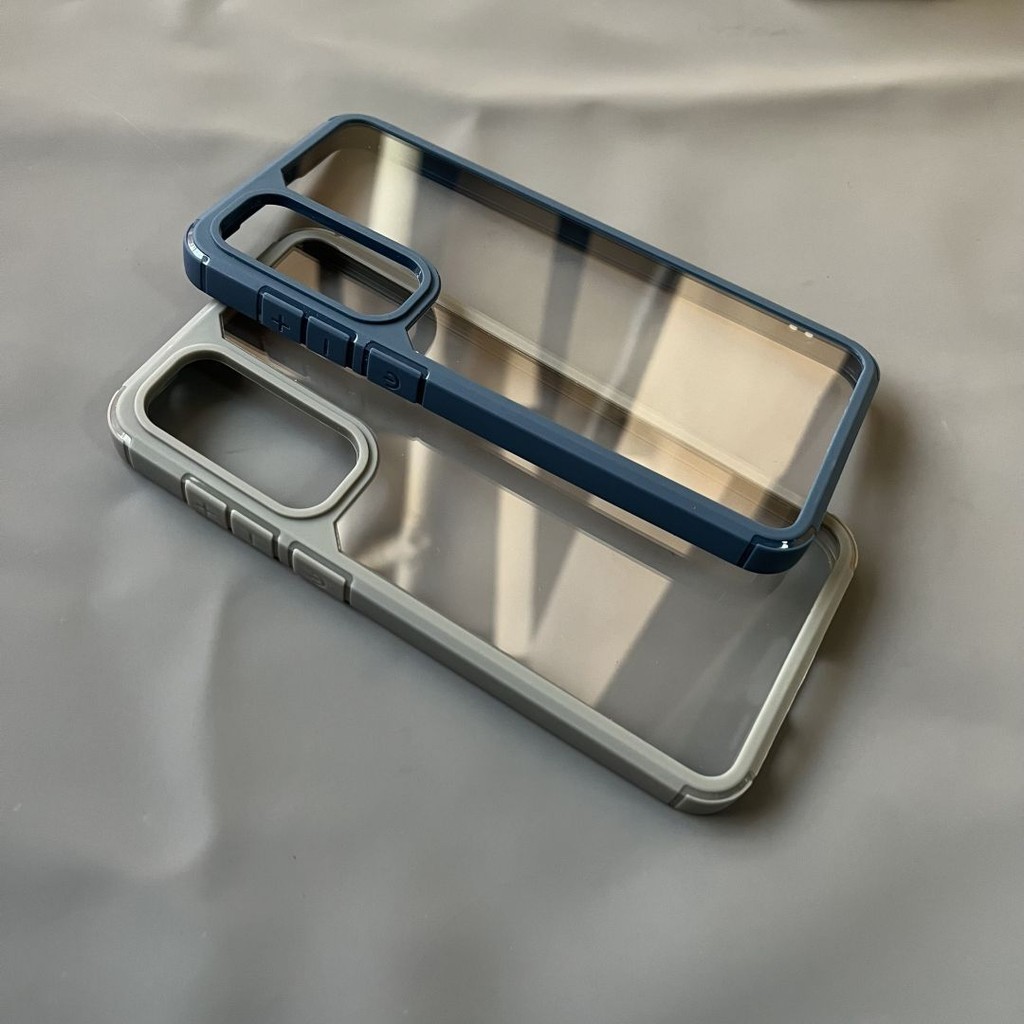 Capa De Celular Blindada Concisa Para Samsung A55 A54 A15 A25 A35 AA13 A14 A05 A05s S24 S23 S22 Plus Ultra S21 S20 FE À Prova De Choque Rígido Transparente Grossa