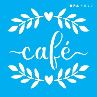 Stencil Opa 10 x 10 cm - Café - 3047 em Oferta na Shopee