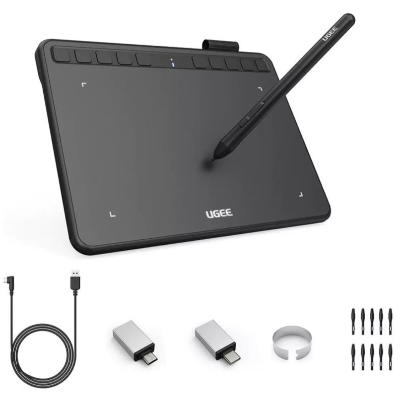 Mesa Digitalizadora UGEE S640 Tablet 6,3 Com Caneta Desenho Envio ...