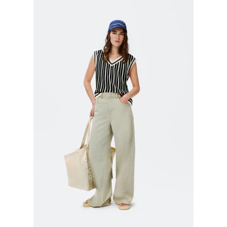Calça Jeans Feminina Wide Leg Cintura Alta em Oferta na Shopee