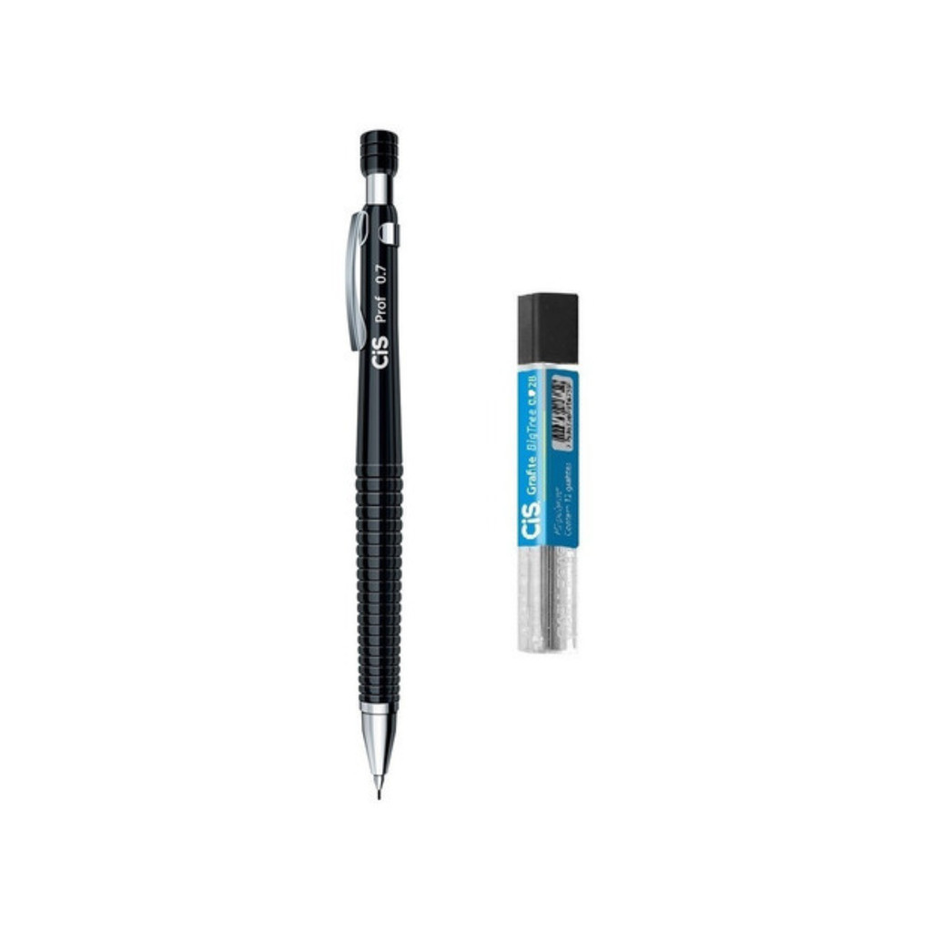 Kit Lapiseira Cis Profissional 0,7mm + Grafite | Shopee Brasil