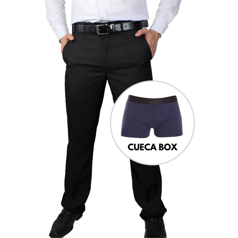 Calça Social Masculina Oxford Premium + Cueca Box | Shopee Brasil