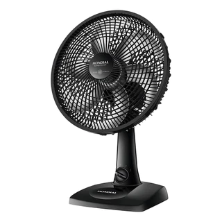 Ventilador de Mesa Mondial 6 Pás 30cm Silencioso 3 Velocidades Super Power Preto/Cinza Inclinável 110V