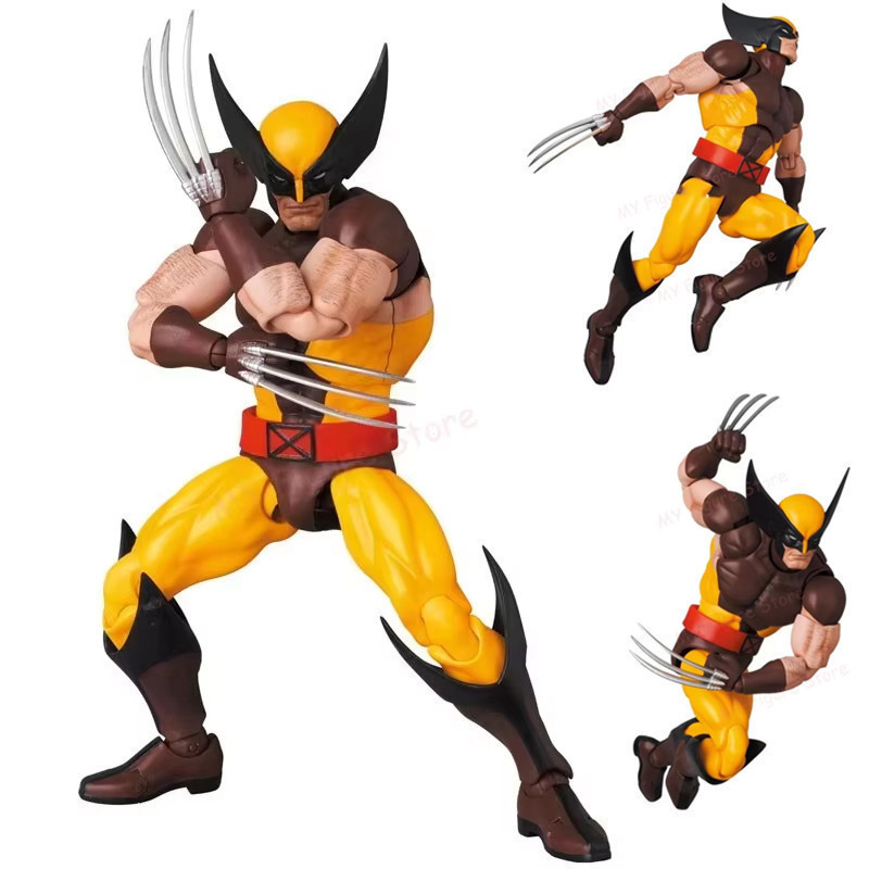 Desenho de ação Wolverine Mafex 096 versão em quadrinhos modelo