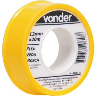 Fita veda rosca 12 mm x 20 metros - Vonder