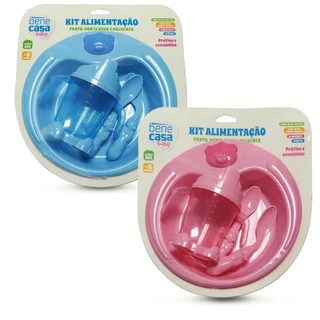 Kit Alimentação Infantil Prato Urso Porta Suco e Colheres em Oferta na Shopee