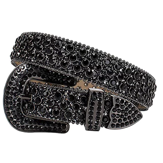 Cinto de strass masculino feminino cravejado de strass cristal de strass punk brilhante hip hop cinto de calça jeans vestido