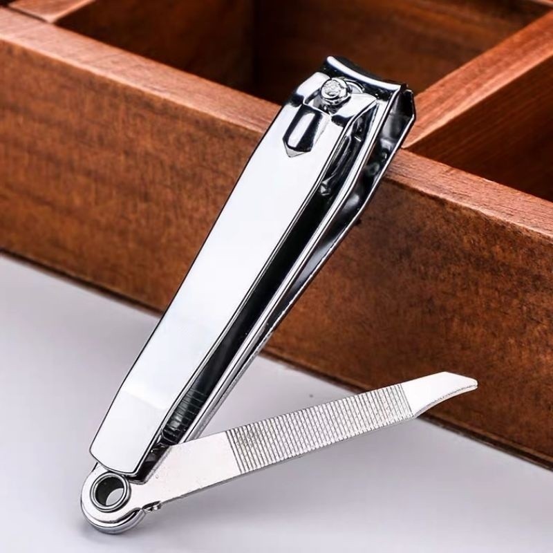 Cortador De Unha Grande Com Lixa Aço inox Manicure Pedicure