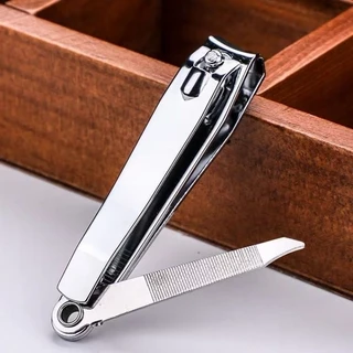 Cortador De Unha Grande Com Lixa Aço inox Manicure Pedicure