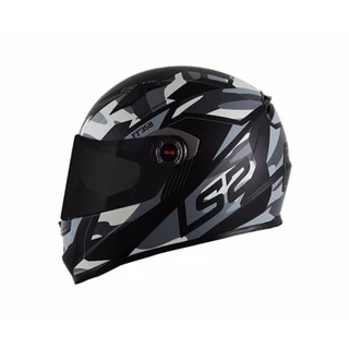 Capacete LS2 FF358 Tank Preto Camuflado Fechado