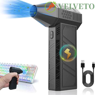 Ventilador ELVETO Violento Mini Turbo Jet , Lata Reutilizável De Ar Comprimido 130000 Soprador Potente Sem Fio RPM , Teclado De Computador Limpeza Eletrônica 3 Engrenagem A Jato Seco Ajustável