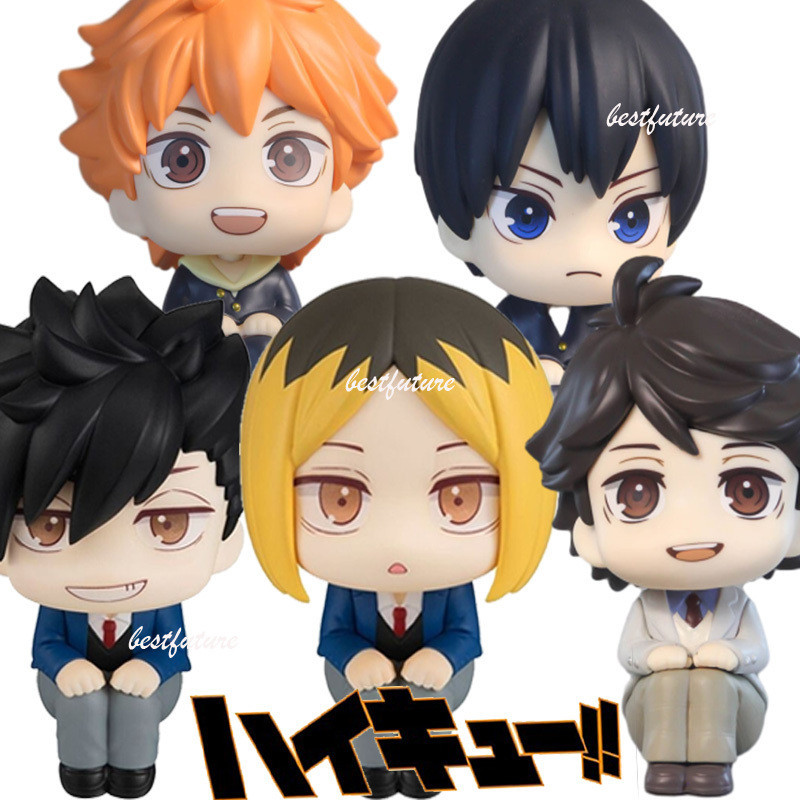 Anjinguang Kozume Kenma Figure, Haikyuu Look Up Anime Figurine, Kuroo Tetsurou Figura Figura, Q Version Cartoon Action Figure, 10cm/3.9in PVC da collezione Regali di decorazione da tavolo