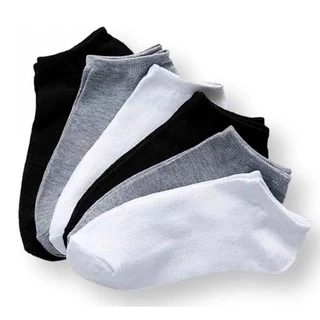 Kit 12 Pares Meia Soquetes Sapatinha Unisex Masculina Ótima qualidade Tamanho 40-46