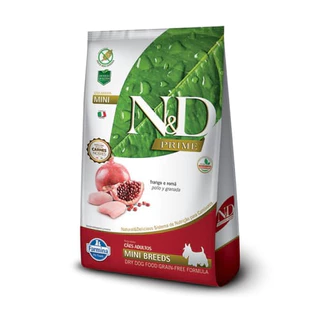 Ração 10,1kg Farmina N&D Prime para Cães Adultos de Raças Pequenas Sabor Frango e Roma