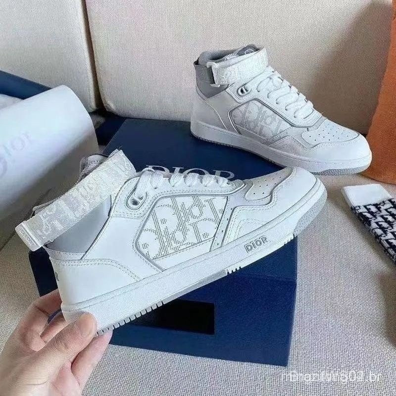 Os novos sapatos Dior Panda couro branco JBKB | Shopee Brasil