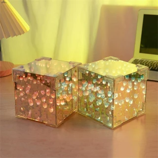 Rubiks cubo borboleta jardim grama tulipa luz noturna flor mar artesanal pacote de material diy presente para namorada faraó