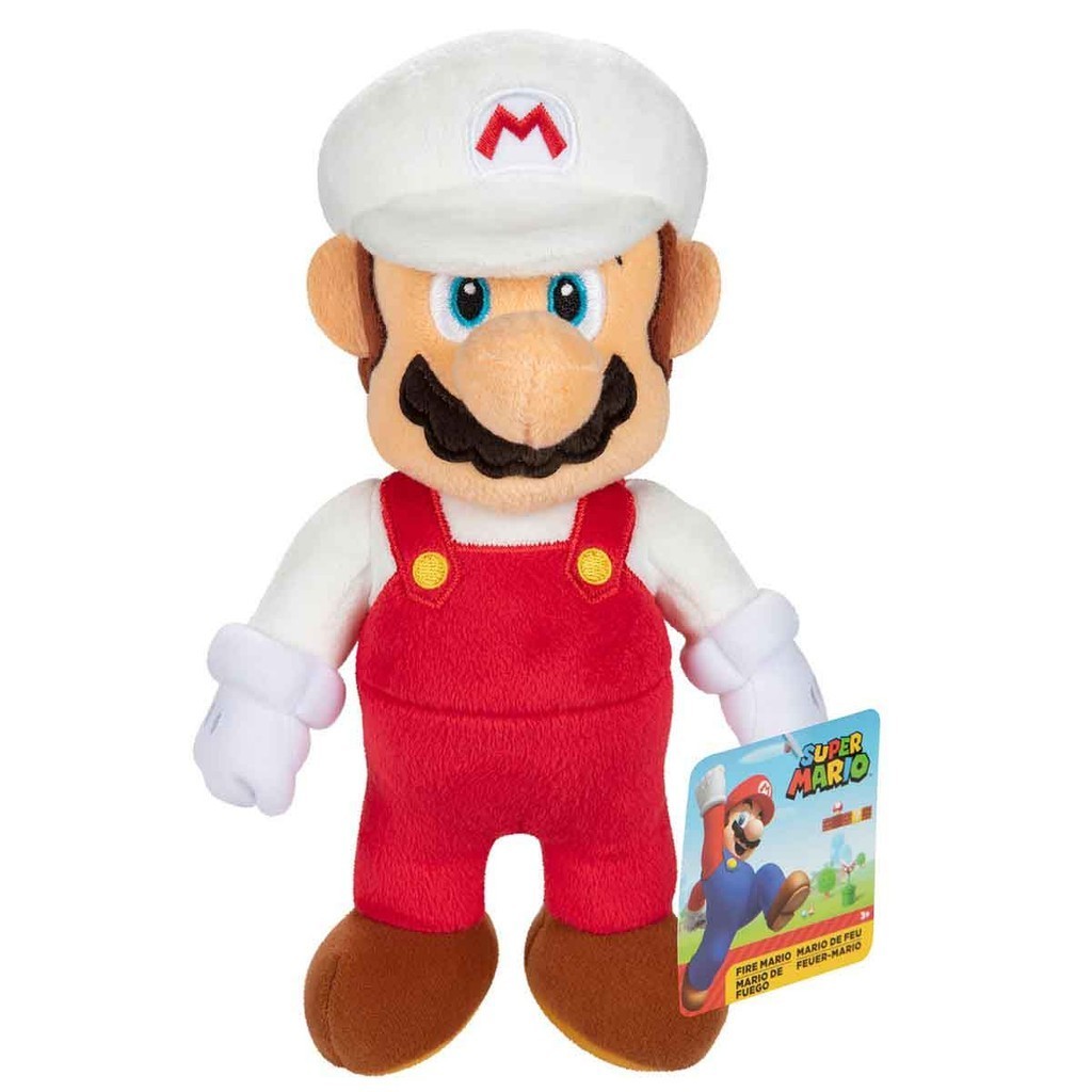 Pelúcia Mario de Fogo de 22cm - Super Mario em Oferta na Shopee