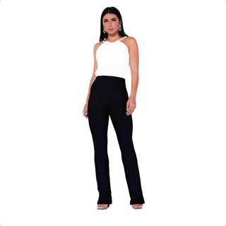 Calça Legging Flare Bandagem Zero Transparência / Calça Bandagem / alta qualidade e conforto