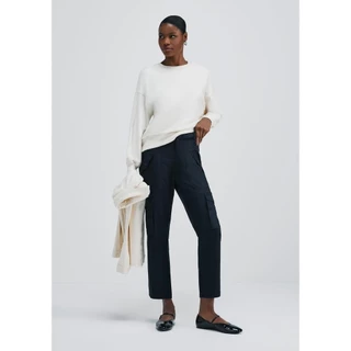 Calça Feminina Cargo Cintura Alta Em Sarja Hering