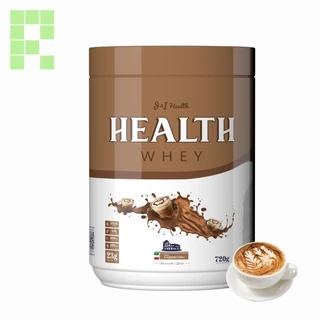 Health Whey Protein Glutamina e Creatina 720g sabor Cappuccino- 3 em 1 - Whey + Creatina + Glutamina