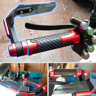 CUTEIU Motocicleta Modificado Chifre Pára-Brisa Handguard Piloto Elétrico Guiador Proteção À Prova De Vento Capa Protetora