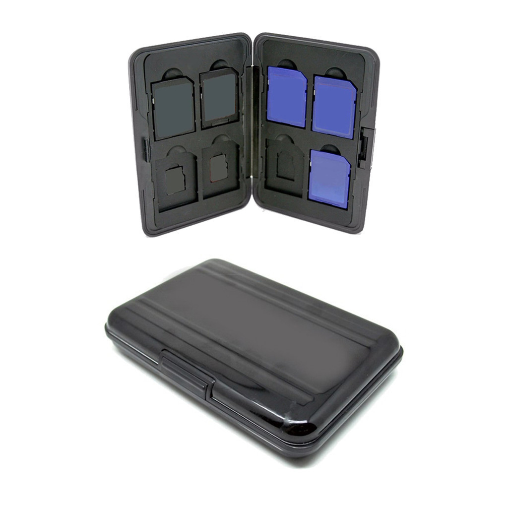 Porta Para 8 Cartões Sd Ou Micro Sd De Alumínio swt1601 Preto | Shopee ...