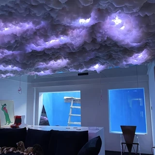 10 Metros Nova Nuvem De Luz Thundercloud LED Colorida Atmosfera Noturna