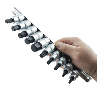 Kit Jogo Soquete 1/2" Allen e Torx 10 PÇS CR-V