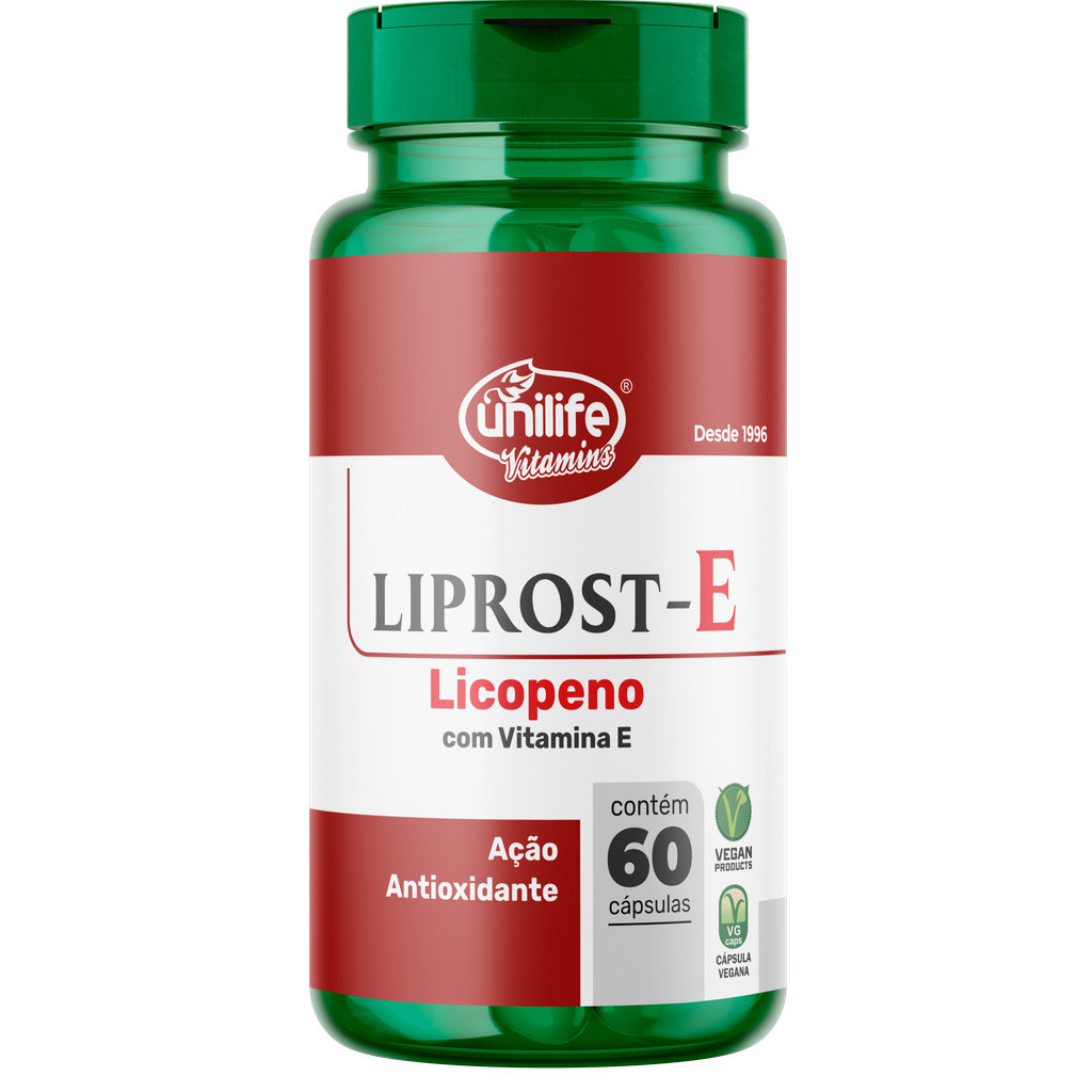 Liprost e Licopeno com Vit E 60 Cápsulas 450mg - Unilife | Shopee Brasil
