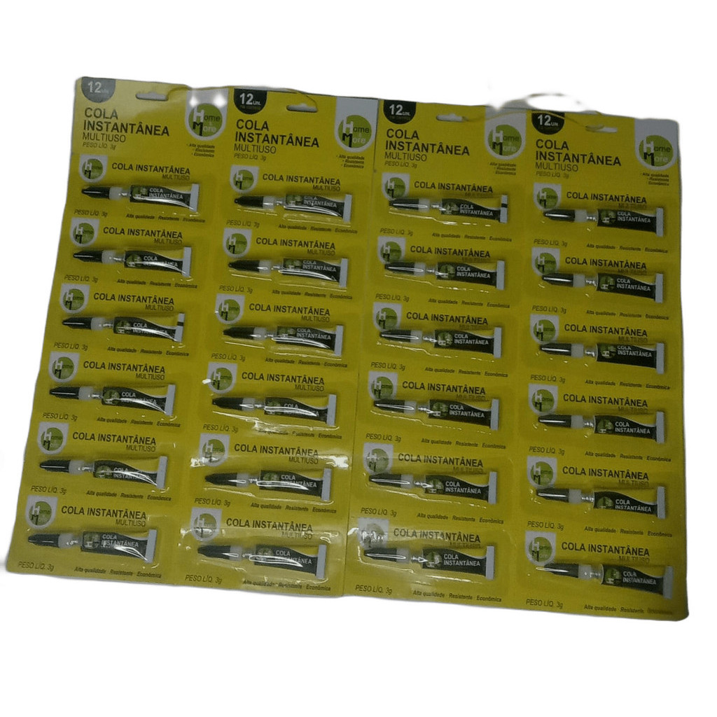 Kit 120 Cola instantanea 3g super resistente multi uso | Shopee Brasil