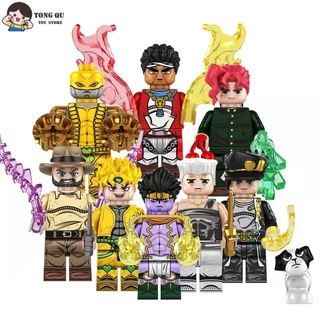 Anime Minifigures JOJO Kuj Body J Body tar Body Building Block Coleção de Bonecas Modelo Aniversário Brinquedo Presente