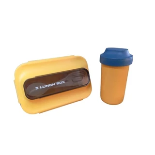 Marmita Lunch Box compartimento Tempero 1100 ml + Copo MARISA em Oferta na Shopee