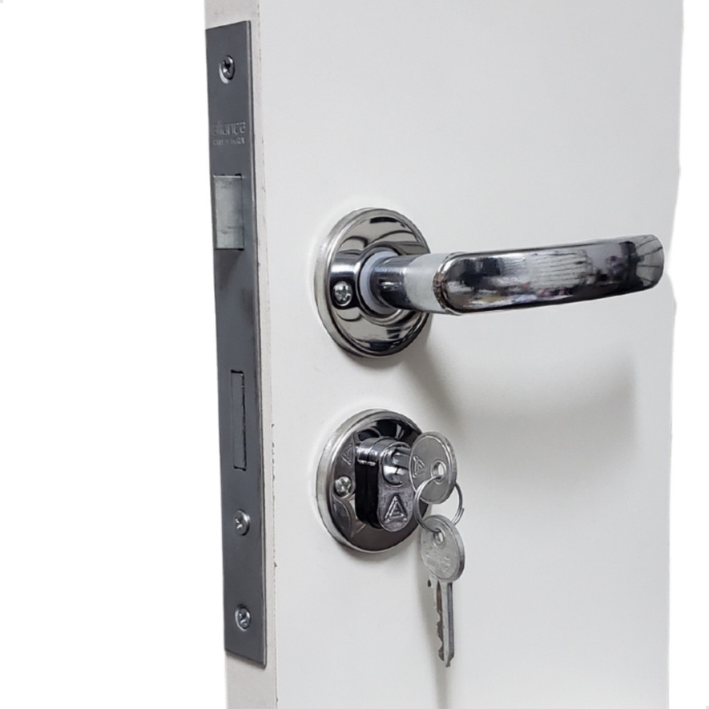 Fechadura Para Porta Externa De Inox Premium Aliança