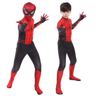 2 to 12 Years Poison Black Spider-Man Body Costume Heroes Returning Clothing a Halloween Piece