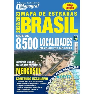 Mapa Mapograf Estradas Brasil - 2022/2023