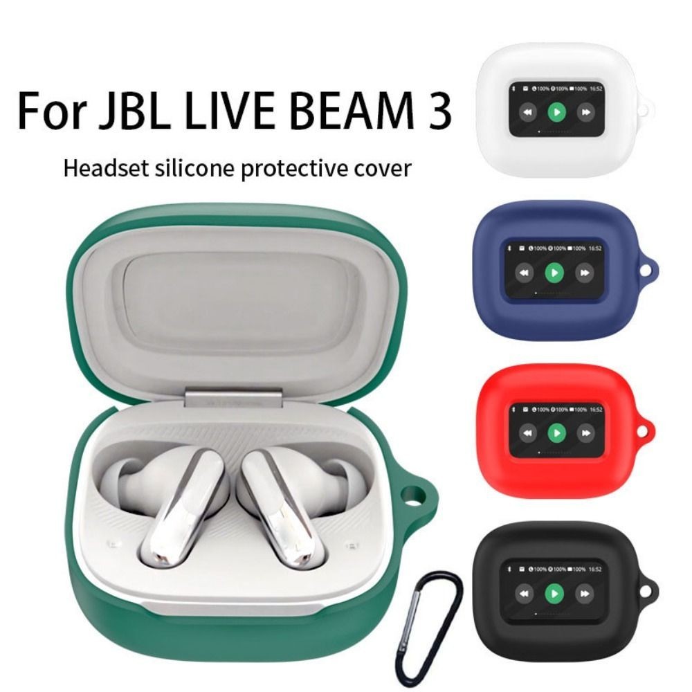 Capa Para Fone De Ouvido Anti-Queda Silicone À Prova De Poeira Acessórios Fones Sem Fio Choque Lavável JBL LIVE BEAM 3