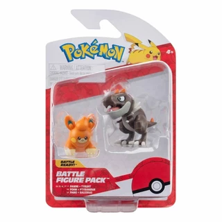 2 Bonecos de Batalha Pawmi e Tyrunt - Pokémon