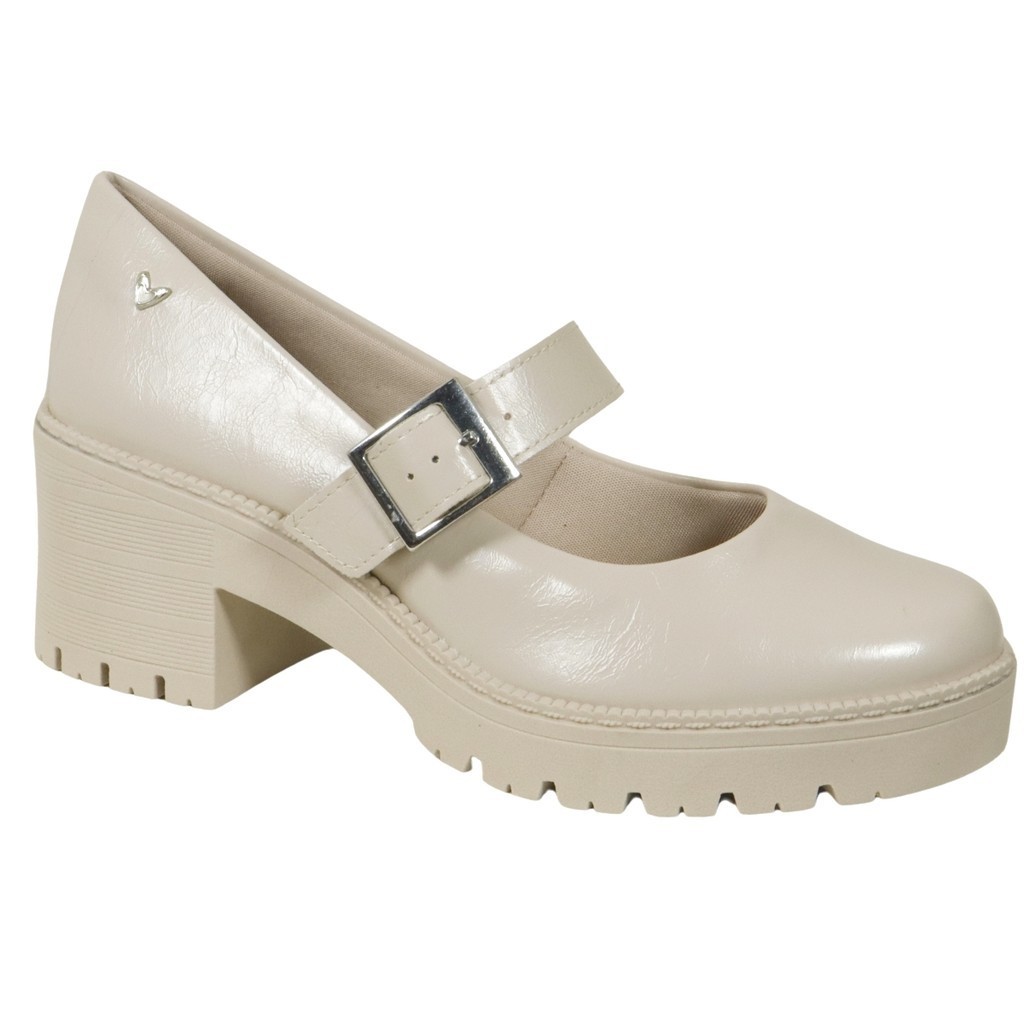 Sapato Mary Jane Mississipi Feminino Salto Bloco MI902 | Shopee Brasil