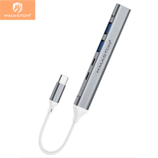 H'maston ZHQ-22 BT Tipo C Hub Adaptador 5 Em 1 USB Com USB3.0