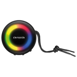 Caixa de Som Amplificada Aiwa Mini Speaker AWSSP02 - 7 Modos de Luz, Bluetooth, 200W RMS, Preto em Oferta na Shopee