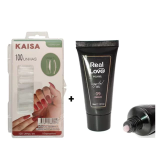 kIT Polygel real love 9 pink nude + molde F1 kaisa em Oferta na Shopee