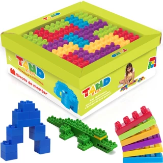 Super Caixa 120 peças Tand Kids Blocos de Montar - 2512 Toyster