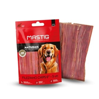 Petisco Natural Filezinho Chips para Cães 5unds - Mastig em Oferta na Shopee