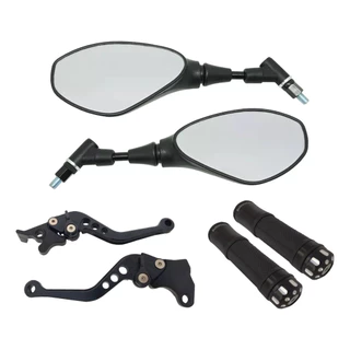 Retrovisor Bmw Giro 360 Haste Curta Honda Manete Manopla Esportivo Cg Titan Fan Start