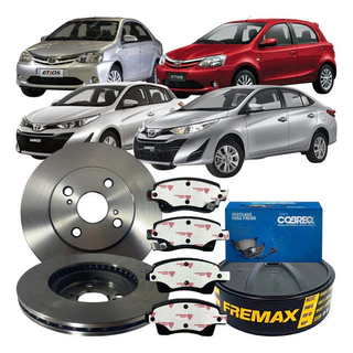Kit Disco Freio Dianteiro Pastilha Toyota Yaris 2019 Á 2021 em Oferta na Shopee