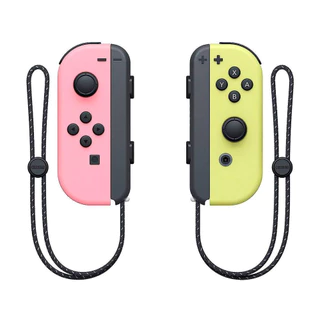 Controle Sem Fio Nintendo Switch Joy-Con Rosa E Amarelo Pastel - HBCAJAVAF