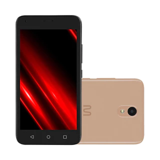 Smartphone Multilaser E Pro 4G 32GB Wi-Fi 5.0 pol. Dual Chip 1GB RAM Android 11 (Go edition) Quad Core Dourado - P9151