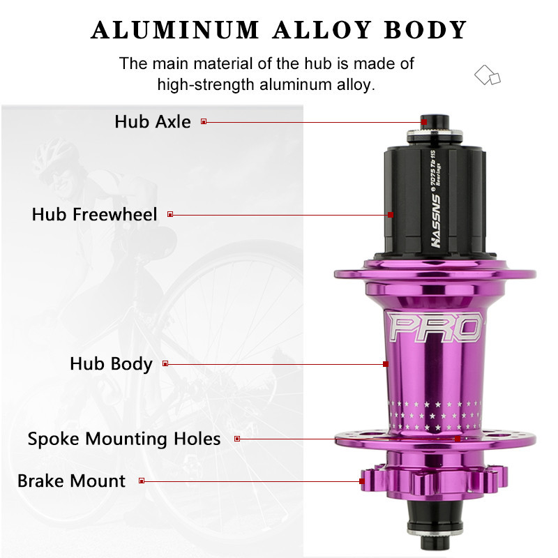 Cubo 32 Furos Hassns Pro 7 Mtb Hub cubo k7 traseiro 32 f 135x10mm